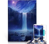 Puzzle 1000 pièces pour Adultes Cascade dans la Nature forestière Jouets Anti-Stress Convient pour la décoration de Bureau 52x38cm