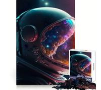 Puzzle 1000 pièces pour Adultes Casque d'astronaute et Voie lactée Stimule la mémoire Douceur et Distraction Assemblage sécurisé Surprise Festive (50x75cm)