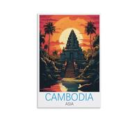 Puzzle 1000 pièces pour Adultes Casse-Puzzle Cambodge pour Adultes 1000 pièces, Puzzle Classique Adolescents garçons Filles Puzzles 38x26cm