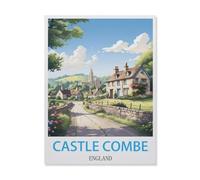 Puzzle 1000 Pièces pour Adultes，Castle Combe Angleterre，Ensembles De Puzzle De Défi Cérébral pour Enfants, Jeux Éducatifs pour Enfants, Cadeau De Divertissement（50x70cm）-IG3
