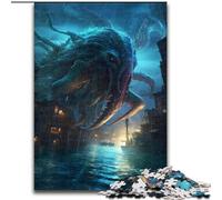 Puzzle 1000 pièces pour Adultes Cauchemar Titan Puzzles Taille 26x38cm Idéal pour Les Adolescents et Les collectionneurs, Cadeau de Voyage, activité familiale