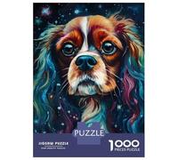Puzzle 1000 Pièces pour Adultes Cavalier King Charles Span Puzzles pour Adultes, Jouets Anti-Stress, Décoration Parfaite, Difficile Et Stimulant 52x38cm/1000pcs