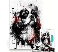 Puzzle 1000 pièces pour Adultes Cavalier King Spaniel Clean Fit Decor,Jouet d'exercice cérébral,Jeu Confortable pour Les Moments de détente,Jeu Amusant pour Un Anniversaire (38x26cm)