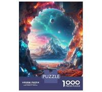 Puzzle 1000 Pièces pour Adultes Cave with A Cosmic View Puzzle Jeux Amusants Une Œuvre d'art Offrez-Le en Cadeau À Toute La Famille 52x38cm/1000pcs