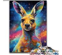Puzzle 1000 pièces pour Adultes Cerf psychédélique coloré en Bois, idée Cadeau Unique de décoration d'intérieur DIY 50x75cm Jeu de réflexion pour Adolescents, Cadeau de Vacances idéal
