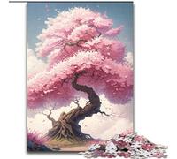 Puzzle 1000 pièces pour Adultes Cerisier en Bois, Parfait pour Une décoration DIY ou Un Cadeau d'anniversaire. Jeu de réflexion pour Adolescents, Cadeau de Vacances idéal.