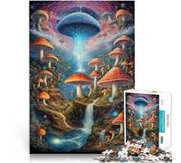 Puzzle 1000 pièces pour Adultes Champignons fantastiques Compétition de Vitesse Manuelle Car C'est Un pour Toute la Famille 38x26cm