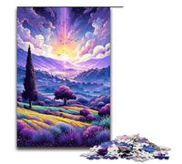 Puzzle 1000 pièces pour Adultes : Champs de Lavande en Provence France Jeu éducatif défi œuvre d'art Cadeau 1000 pièces (75 x 50 cm)