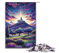 Puzzle 1000 pièces pour Adultes Champs de Lavande en Provence France Puzzle Jeu Pratique Décoration intérieure Unique et Cadeaux 1000 pièces (38 x 26 cm)