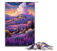 Puzzle 1000 pièces pour Adultes Champs de Lavande en Provence France Puzzles pour Adultes Puzzle en Papier Jeu Stimulant 1000 pièces (38 x 26 cm)