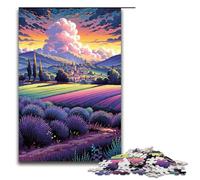 Puzzle 1000 pièces pour Adultes Champs de Lavande en Provence France14 décoration Parfaite pour Les Adolescents de 14 Ans et Plus 1000 pièces (75 x 50 cm)