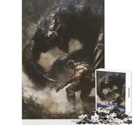 Puzzle 1000 pièces pour Adultes Chasseur de bêtes Jeu Anti-Stress Cadeau d'anniversaire Jeu éducatif Détente intellectuelle Dimensions 38x26cm