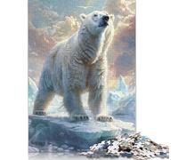 Puzzle 1000 pièces pour Adultes « Chat drôle Jouant aux échecs » Puzzles en Bois pour Adultes et Adolescents de 12 Ans et Plus 1000 pièces (75 x 50 cm)