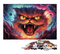 Puzzle 1000 pièces pour Adultes Chat Garfield muté Puzzle Familial Amusant activités à la Maison Cadeau d'anniversaire Cadeaux de Voyage 1000 pièces (38 x 26 cm)