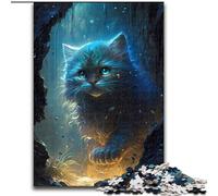 Puzzle 1000 pièces pour Adultes Chat Persan Fairyland Puzzles en Carton, Cadeau de Noël, idéal pour Bureau, Chambre, Salon Décoration 1000 pièces(26x38cm)
