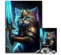 Puzzle 1000 pièces pour Adultes, Chat Tenant Son Premier Puzzle Mythique Difficile pour Adultes, idéal pour Les réunions de Famille, Les Anniversaires et Les Vacances 26x38cm/10,23x14,96 Pouces