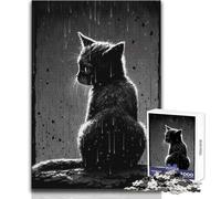 Puzzle 1000 pièces pour Adultes - Chat Triste - Idéal pour des Moments de détente - Découpe de Haute précision - Dimensions:50x75cm