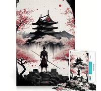 Puzzle 1000 pièces pour Adultes Château à Atteindre Découpe Nette Jeu de Concentration Cadeau Jeu de Temps Libre Scène de Noël Art (38x52cm)