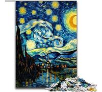 Puzzle 1000 pièces pour Adultes Château Ciel étoilé Puzzles Adultes 1000 pièces Noël Halloween Fête des mères Nouvel an Pâques Cadeau 26X38CM
