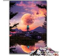 Puzzle 1000 pièces pour Adultes Château dans Le Ciel Puzzles en Carton, Cadeau de Noël, idéal pour Le Bureau, la Chambre, Le Salon Décoration 1000 pièces(26x38cm)