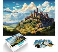 Puzzle 1000 pièces pour Adultes Château de Carcassonne Jeu intellectuel 26x38cm Offrez des Cadeaux à Toute la Famille à partir de 14 Ans
