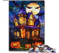 Puzzle 1000 pièces pour Adultes, château d'halloween, Jouets éducatifs, Anti-Stress, décoration d'intérieur Unique et Cadeaux 26x38cm