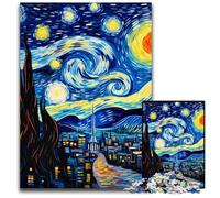 Puzzle 1000 pièces pour Adultes, château du Ciel Nocturne, Puzzle en Bois pour décoration d'intérieur, Jouet Familial Stimulant, idéal pour Les soirées Jeux 50x75cm