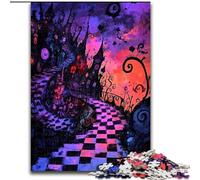 Puzzle 1000 pièces pour Adultes, Château Sombre, Puzzle Impossible, Cadeau pour Adultes, Bricolage Amusant, adapté à la décoration de la Maison, du Salon ou du Bureau (Taille 26x38cm)