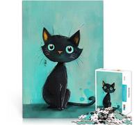Puzzle 1000 pièces pour Adultes Chaton Curieux Jouets addictifs pour Le défi de l'intelligence cérébrale Une œuvre d'art 38x26cm