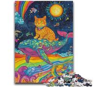 Puzzle 1000 pièces pour Adultes Chats et Baleines, idéal comme Cadeau pour Toute la Famille, à partir de 14 Ans, 26x38cm
