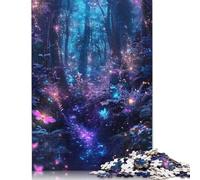 Puzzle 1000 pièces pour Adultes, Chemin de forêt enchanté, Puzzle carré en Papier, pièces Uniques, Jeux éducatifs Amusants, Jouets 38 x 26 cm/1000 pièces