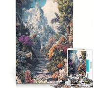 Puzzle 1000 pièces pour Adultes Chemin de Pierre vers Le Sommet de la Montagne Jeu éducatif activités familiales renforce Les Liens d'amour Entre Les Couples 38x26cm