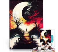 Puzzle 1000 pièces pour Adultes Chemin du Croissant de Lune Jouets éducatifs d'apprentissage Car C'est Un pour Toute la Famille 50x70cm