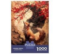 Puzzle 1000 Pièces pour Adultes Cherry Fox Yin and Yang Puzzle Adulte - Jeu De Réflexion - Vacances À La Maison - Tuer Le Temps - Faire Travailler Son Cerveau 52x38cm/1000pcs