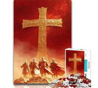 Puzzle 1000 pièces pour Adultes Chevalier de l'Armée de Croisade, 1000 pièces, Cadeaux pour Adultes, Collection d'artistes, Beaux-Arts, à partir de 14 Ans, 50x75cm