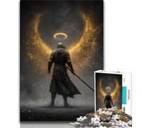 Puzzle 1000 pièces pour Adultes, Chevalier Guerrier Ange, Aide Le Cerveau à exercer des Jouets addictifs pour cultiver la Patience Une œuvre d'art 38x26cm