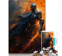 Puzzle 1000 pièces pour Adultes, Chevalier médiéval majestueux, Jeux éducatifs, décoration d'intérieur, idéal pour la décoration de Bureau (Taille 75x50cm)