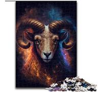 Puzzle 1000 pièces pour Adultes Chèvre de rêve en Bois, Jeu Familial interactif, Convient aux 14 Ans et Plus 50x75cm. Un pour Noël ou Un Anniversaire.