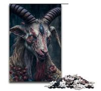 Puzzle 1000 pièces pour Adultes Chèvre Diable Jeu Puzzles pour est idéal comme Cadeau pour Toute la Famille 75x50cm