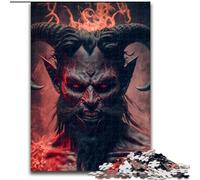 Puzzle 1000 pièces pour Adultes Chèvre Diable Puzzle en Carton, Jeu Familial interactif, décoration d'intérieur DIY, défi cérébral, Cadeau 1000 pièces(26x38cm)