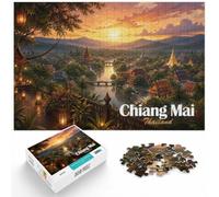 Puzzle 1000 pièces pour Adultes, Chiang Mai Thailand Landscape Art | Pour un loisir intérieur plus long : ce puzzle 1000 pièces pour adultes associe concentration et détente.