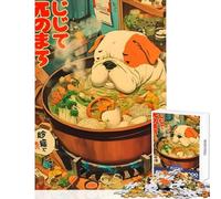 Puzzle 1000 pièces pour Adultes Chien dans Un Chaudron Jeu Impossible pour Les Amateurs de Jeux et pour améliorer la mémoire (38x26cm)