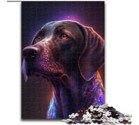 Puzzle 1000 pièces pour Adultes, Chien éclair coloré en Bois, idéal pour Une décoration DIY ou Un Cadeau d'anniversaire 50x75cm. Un Casse-tête Stimulant - Jouet Relaxant pour Adolescents.