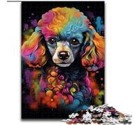 Puzzle 1000 pièces pour Adultes Chien en Bois, décoration Artistique DIY Parfaite ou Cadeau d'anniversaire 50x75cm pour Anniversaires, fêtes et Occasions spéciales