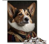 Puzzle 1000 pièces pour Adultes Chien en Uniforme Militaire Puzzle en Bois, Jouets Cadeau éducatif Intellectuel Décompression Amusant Jeu Familial 1000 pièces(50x75cm)