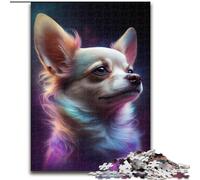 Puzzle 1000 pièces pour Adultes Chihuahua en Bois, ce Qui en Fait Un Excellent Cadeau pour s'amuser en Famille 50x75cm pour Un Cadeau d'anniversaire, de Vacances, de Noël ou d'halloween
