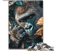 Puzzle 1000 pièces pour Adultes - Chimpanzé de la Jungle - Jeu interactif Familial - Cadeau Stimulant pour Les Cerveaux (Taille 26x38cm)