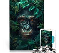 Puzzle 1000 pièces pour Adultes Chimpanzés dans la Jungle Tropicale Activité familiale Car C'est Un pour Toute la Famille 38x26cm