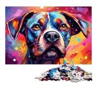 Puzzle 1000 pièces pour Adultes Chiot Boxer Mignon Puzzle découpé avec précision Illustration Cadeau pour Adolescents de 14 Ans et Plus 1000 pièces (38 x 26 cm)