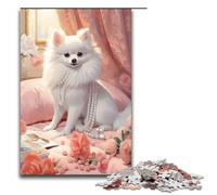 Puzzle 1000 pièces pour Adultes Chiot choyé idéal pour Les Couples et Les Adolescents de 14 Ans et Plus 75 x 50 cm